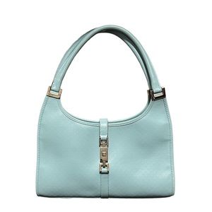 Vintage Gucci Logo Jackie Bag in Baby Blue